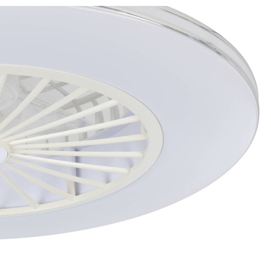 Eglo - LED stropni ventilator s mogućnošću prigušivanja, 3xLED/12,6W/230V 2700-6500K, promjer 55 cm, bijela + daljinski upravljač