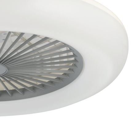 Eglo - LED stropni ventilator s mogućnošću prigušivanja 3xLED/12,6W/230V 2700-6500K promjer 55 cm siva + daljinski upravljač