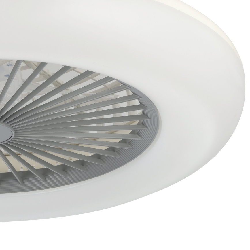 Eglo - LED stropni ventilator s mogućnošću prigušivanja 3xLED/12,6W/230V 2700-6500K promjer 55 cm siva + daljinski upravljač