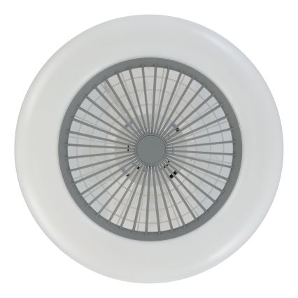 Eglo - LED stropni ventilator s mogućnošću prigušivanja 3xLED/12,6W/230V 2700-6500K promjer 55 cm siva + daljinski upravljač