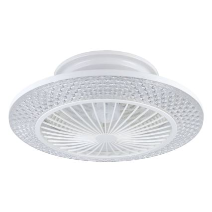 Eglo - LED stropni ventilator s mogućnošću prigušivanja 3x LED/12,6W/230V 2700-6500K Ø 55 cm bijela + daljinski upravljač