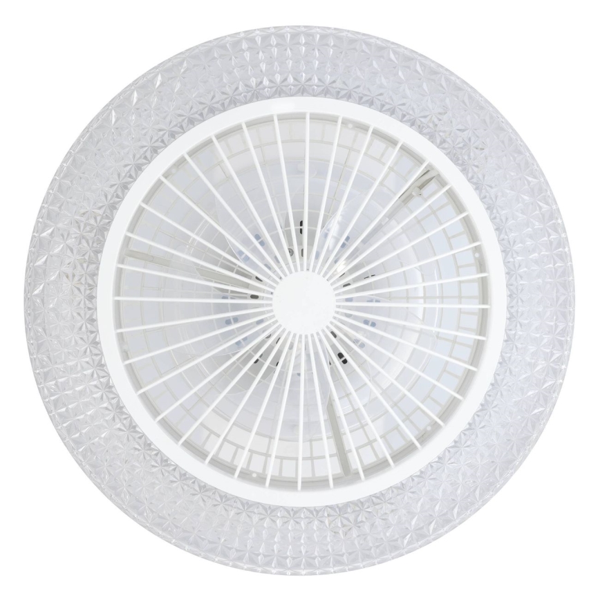 Eglo - LED stropni ventilator s mogućnošću prigušivanja 3x LED/12,6W/230V 2700-6500K Ø 55 cm bijela + daljinski upravljač