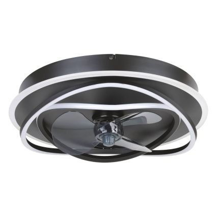 Eglo - LED stropni ventilator s prigušivanjem 4xLED/9W/230V 2700-6500K Ø 50 cm crni + daljinski upravljač