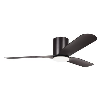 Eglo - LED prigušivi stropni ventilator LED/17W/230V 3000/4000/5000K Ø 132 cm crni + daljinski upravljač