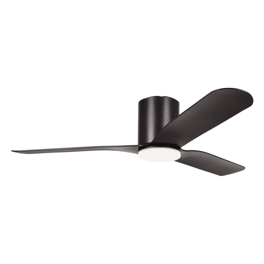 Eglo - LED prigušivi stropni ventilator LED/17W/230V 3000/4000/5000K Ø 132 cm crni + daljinski upravljač