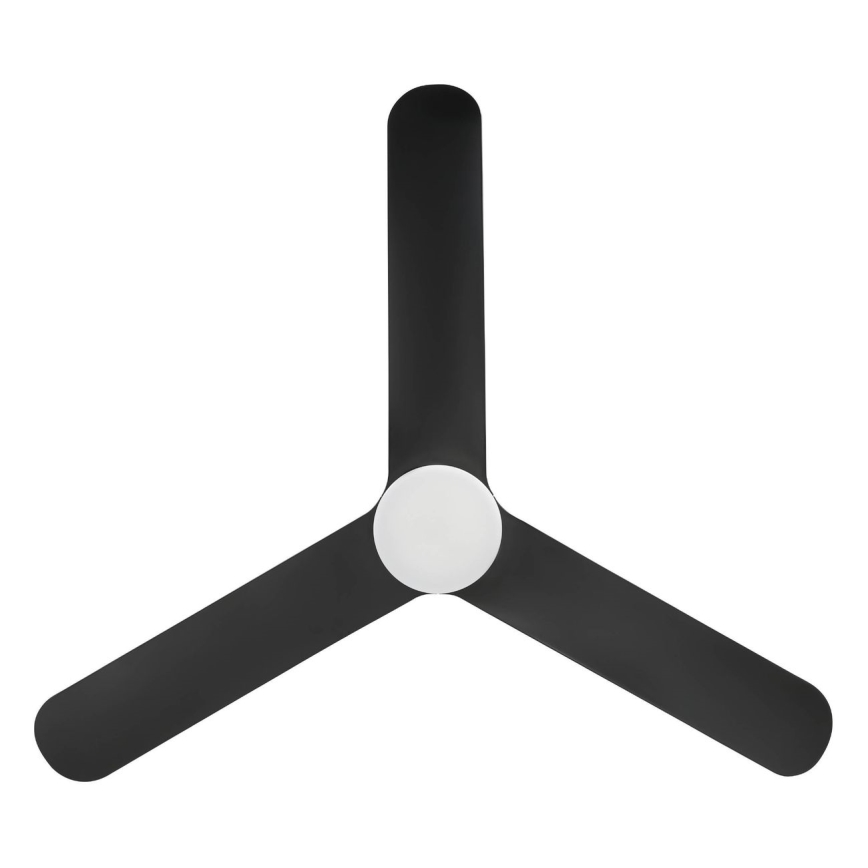 Eglo - LED prigušivi stropni ventilator LED/17W/230V 3000/4000/5000K Ø 132 cm crni + daljinski upravljač