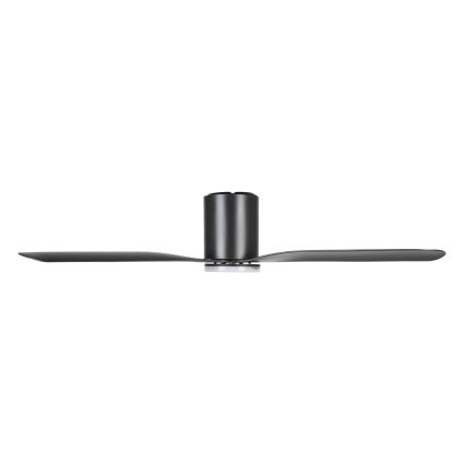 Eglo - LED prigušivi stropni ventilator LED/17W/230V 3000/4000/5000K Ø 132 cm crni + daljinski upravljač