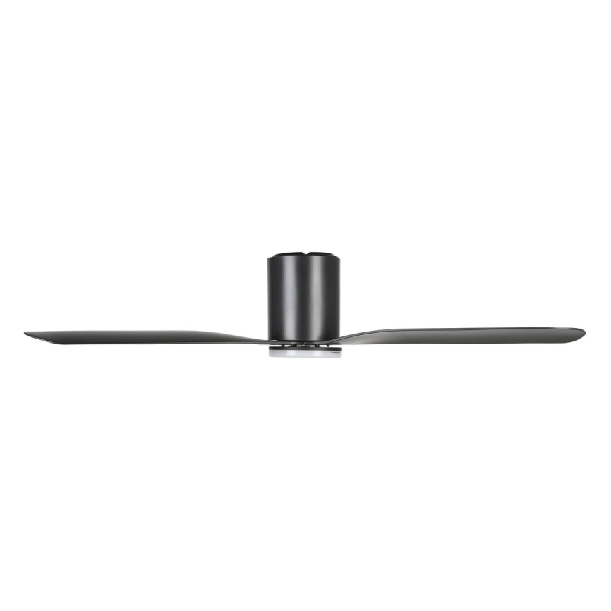 Eglo - LED prigušivi stropni ventilator LED/17W/230V 3000/4000/5000K Ø 132 cm crni + daljinski upravljač