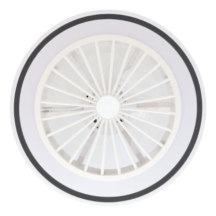 Eglo - LED Prigušivi stropni ventilator LED/25,5W/230V bijela/crna 2700-6500K + daljinski upravljač