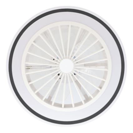 Eglo - LED Prigušivi stropni ventilator LED/25,5W/230V bijela/crna 2700-6500K + daljinski upravljač