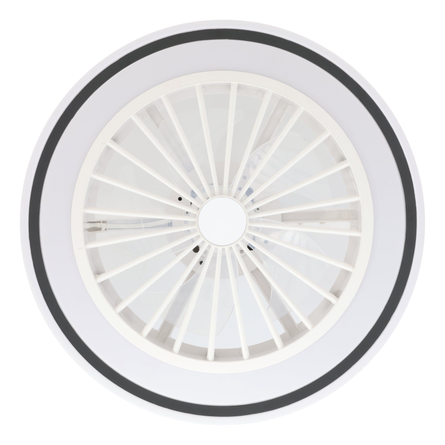 Eglo - LED Prigušivi stropni ventilator LED/25,5W/230V bijela/crna 2700-6500K + daljinski upravljač
