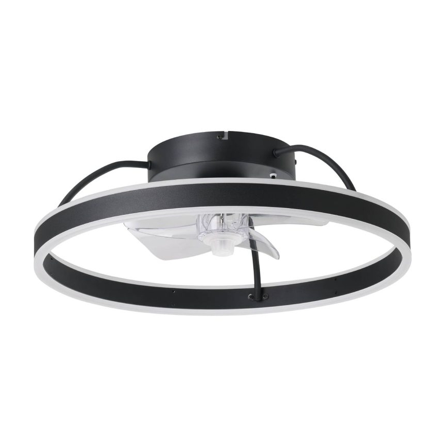 Eglo - LED RGBW stropni ventilator s mogućnošću prigušivanja LED/36W/230V 3000-6500K Ø 50 cm crni + daljinski upravljač