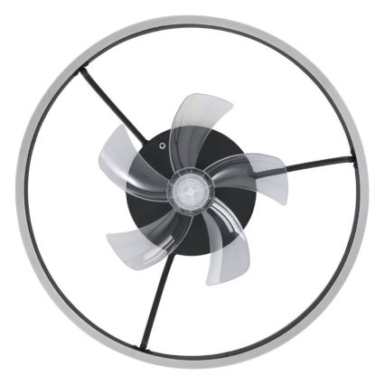 Eglo - LED RGBW stropni ventilator s mogućnošću prigušivanja LED/36W/230V 3000-6500K crna + daljinski upravljač