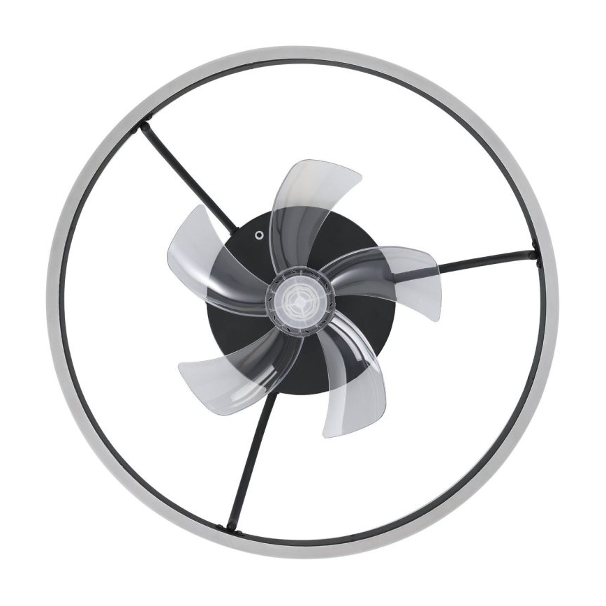 Eglo - LED RGBW stropni ventilator s mogućnošću prigušivanja LED/36W/230V 3000-6500K crna + daljinski upravljač