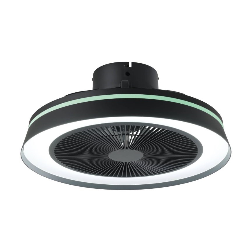 Eglo - LED RGBW stropni ventilator s prigušivanjem 3xLED/8,5W/230V+LED/6W 2700-6500K promjer 48 cm crni + daljinski upravljač