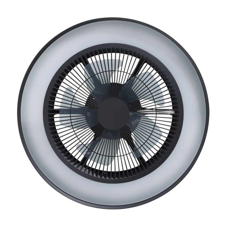 Eglo - LED RGBW stropni ventilator s prigušivanjem 3xLED/8,5W/230V+LED/6W 2700-6500K promjer 48 cm crni + daljinski upravljač