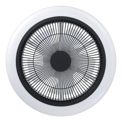 Eglo - prigušiv LED stropni ventilator 3xLED/8,5W/230V 2700-6500K Ø 45,5 cm, crni + daljinski upravljač