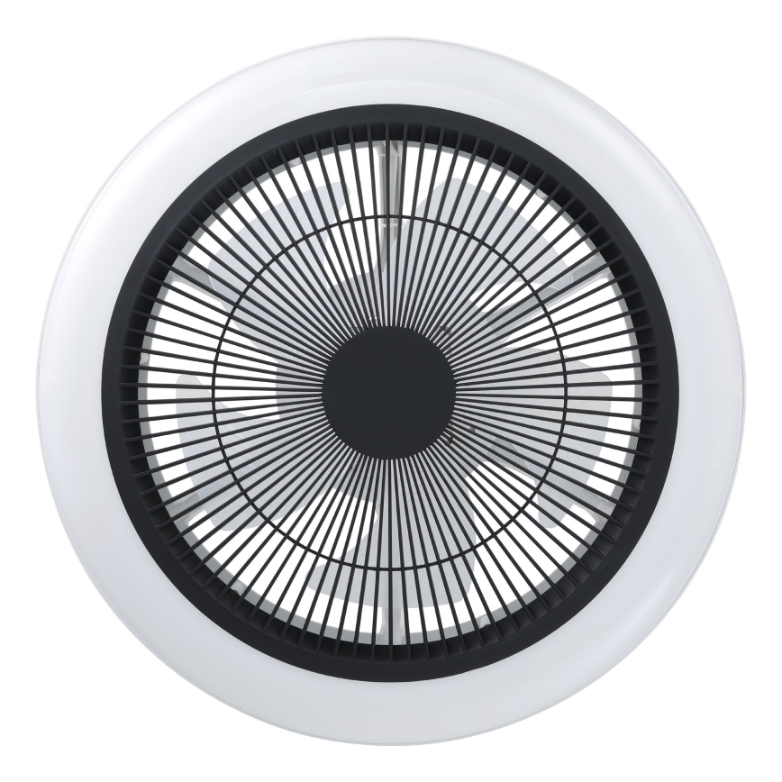 Eglo - prigušiv LED stropni ventilator 3xLED/8,5W/230V 2700-6500K Ø 45,5 cm, crni + daljinski upravljač