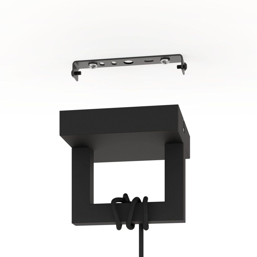 Eglo - Luster na sajli 1xE27/40W/230V crna