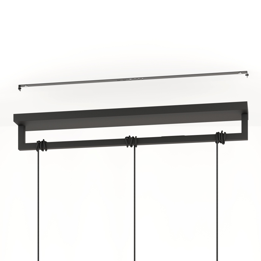 Eglo - Luster na sajli 3xE27/40W/230V crna