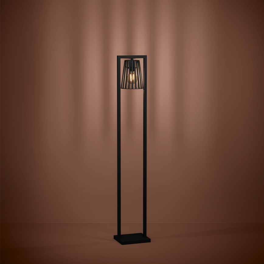 Eglo - Podna lampa 1xE27/40W/230V crna