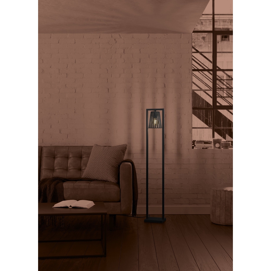 Eglo - Podna lampa 1xE27/40W/230V crna