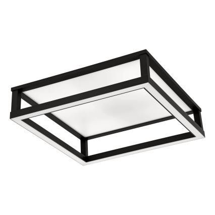 Eglo - LED Prigušiva stropna svjetiljka LED/29,4W/230V 2700-6500K crna + daljinski upravljač