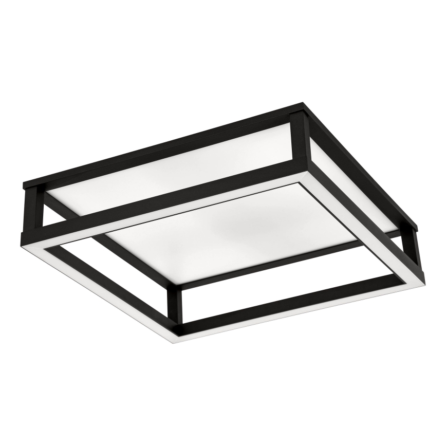 Eglo - LED Prigušiva stropna svjetiljka LED/29,4W/230V 2700-6500K crna + daljinski upravljač