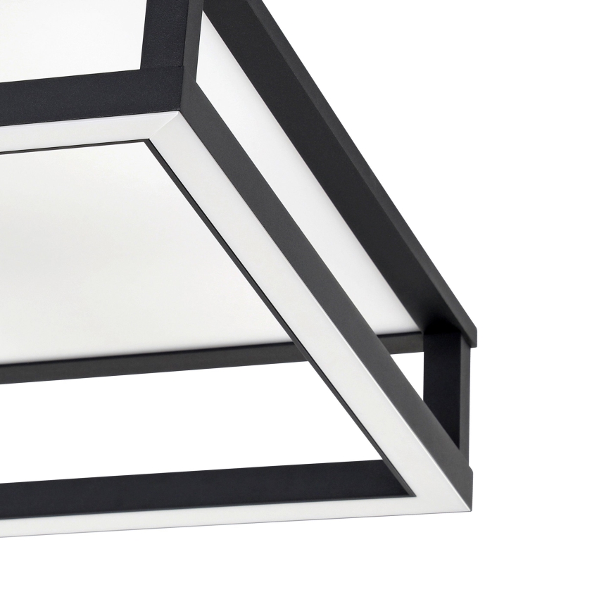 Eglo - LED Prigušiva stropna svjetiljka LED/29,4W/230V 2700-6500K crna + daljinski upravljač