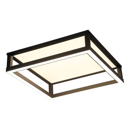 Eglo - LED Prigušiva stropna svjetiljka LED/29,4W/230V 2700-6500K crna + daljinski upravljač