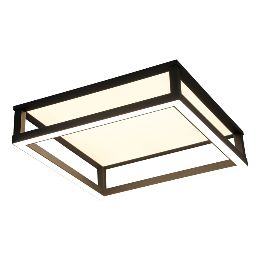Eglo - LED Prigušiva stropna svjetiljka LED/29,4W/230V 2700-6500K crna + daljinski upravljač