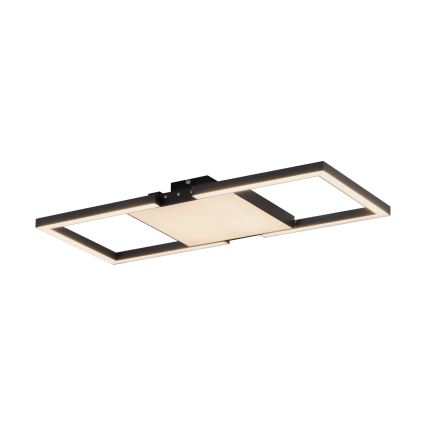 Eglo - LED Prigušiva stropna svjetiljka LED/26,2W/230V 2700-6500K crna + daljinski upravljač