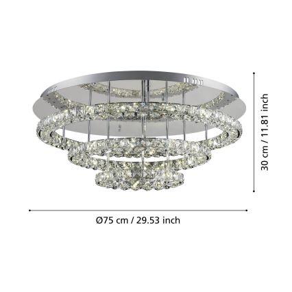 Eglo - LED Stropna svjetiljka LED/61W/230V