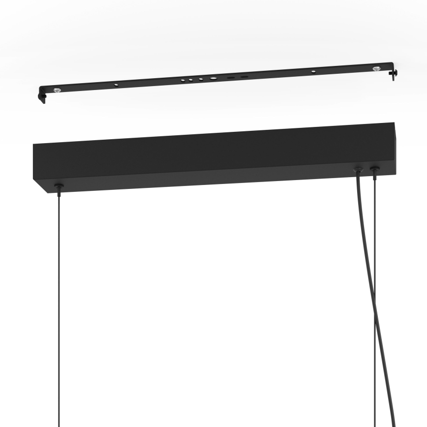 Eglo - LED Prigušivi luster na sajli LED/44W/230V 3000K crna/zlatna