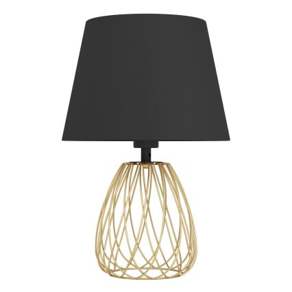 Eglo - Stolna lampa 1xE27/40W/230V crna/zlatna