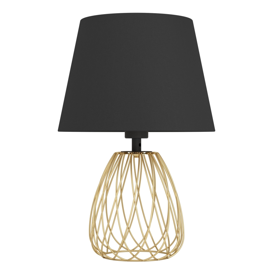 Eglo - Stolna lampa 1xE27/40W/230V crna/zlatna
