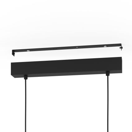 Eglo - Luster na sajli 3xE27/28W/230V crna
