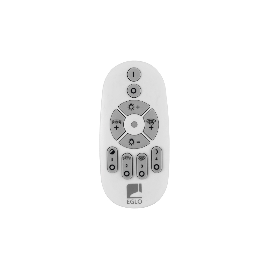 Eglo - LED Prigušivi luster na sajli 3xLED/8W/230V + 3xLED/8,5W 3000K crna + daljinski upravljač