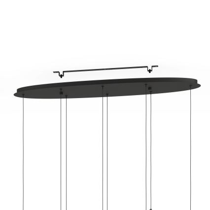 Eglo - LED Prigušivi luster na sajli 8xLED/4,2W/230V 3000K crna