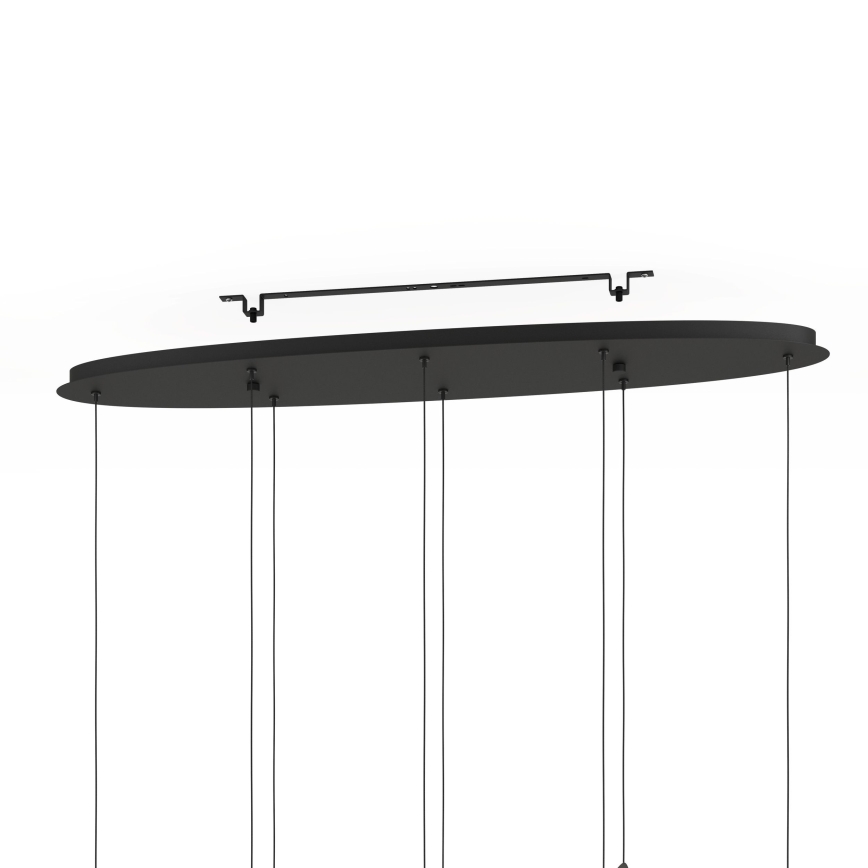 Eglo - LED Prigušivi luster na sajli 8xLED/4,2W/230V 3000K crna