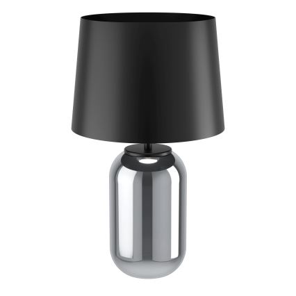 Eglo - Stolna lampa 1xE27/40W/230V crna/dimna