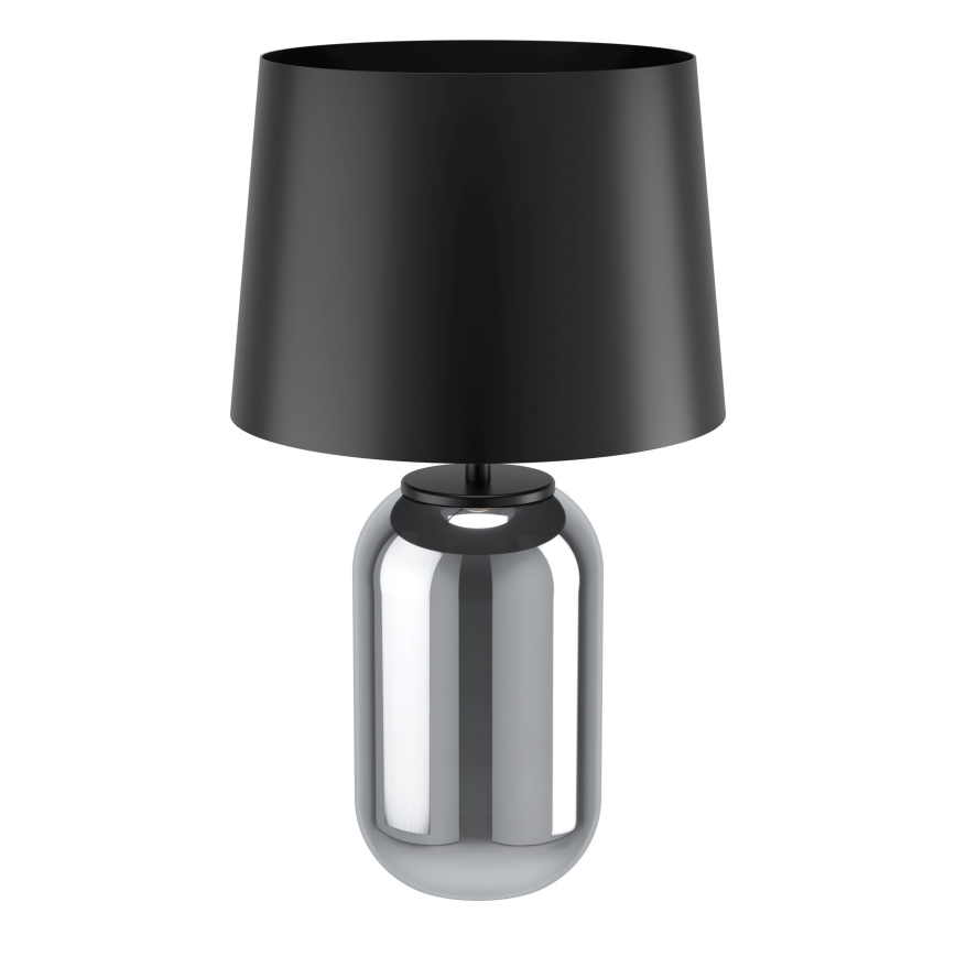 Eglo - Stolna lampa 1xE27/40W/230V crna/dimna