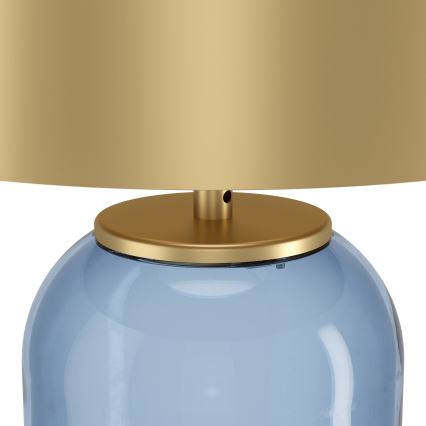 Eglo - Stolna lampa 1xE27/40W/230V zlatna/plava