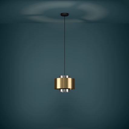 Eglo - Luster na sajli 1xE27/40W/230V zlatna