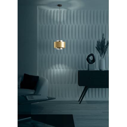 Eglo - Luster na sajli 1xE27/40W/230V zlatna