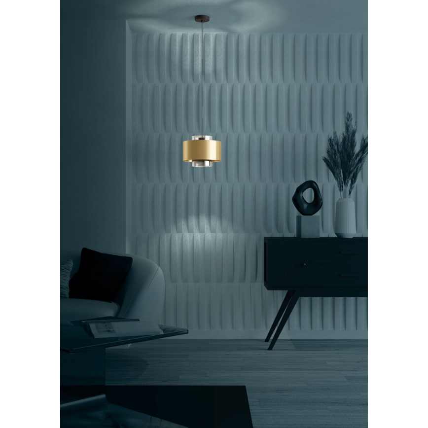 Eglo - Luster na sajli 1xE27/40W/230V zlatna