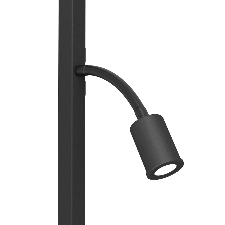 Eglo - LED Podna lampa 1xE27/40W/230V + LED/3,8W 3000K crna