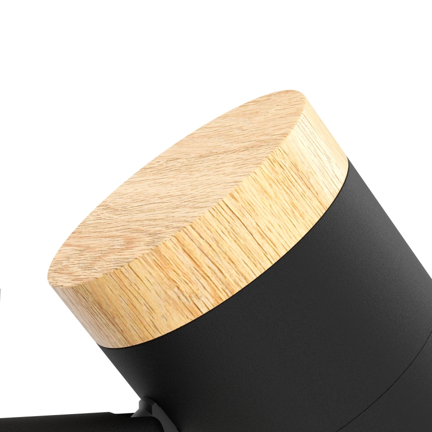 Eglo - LED Podna lampa 3xGU10/4,5W/230V 3000K crna/smeđa