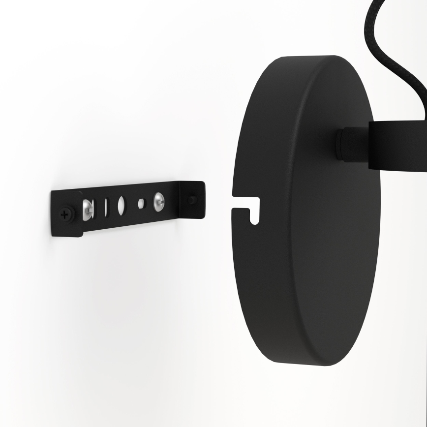 Eglo - Zidna svjetiljka 1xE27/28W/230V crna