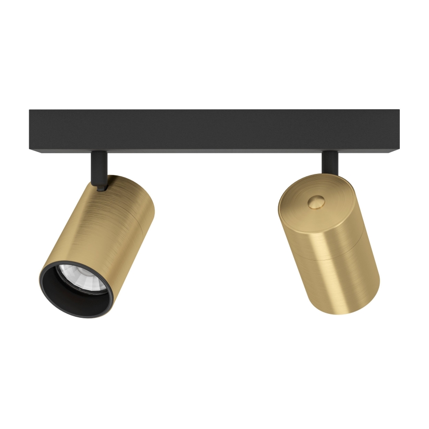 Eglo - LED Reflektorska svjetiljka 2xGU10/4,5W/230V 3000K crna/zlatna